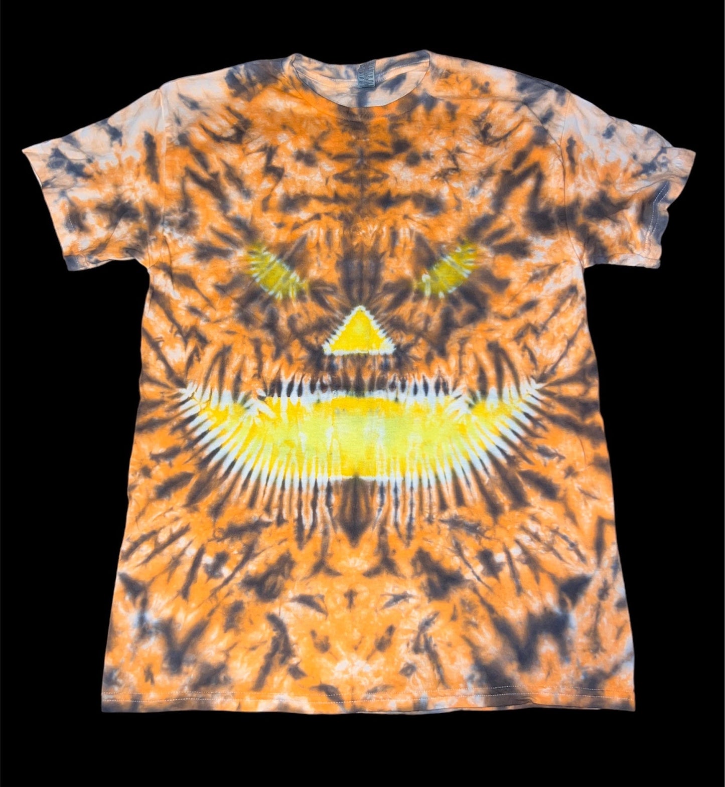 Jack-O-Lantern Tie Dye T Shirt
