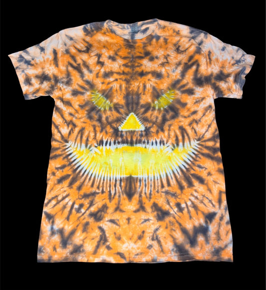 Jack-O-Lantern Tie Dye T Shirt